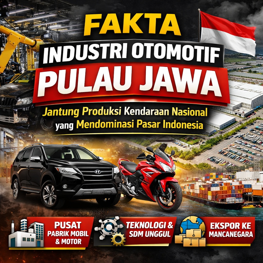 Fakta Industri Otomotif Pulau Jawa: Jantung Produksi Kendaraan Nasional yang Mendominasi Pasar Indonesia